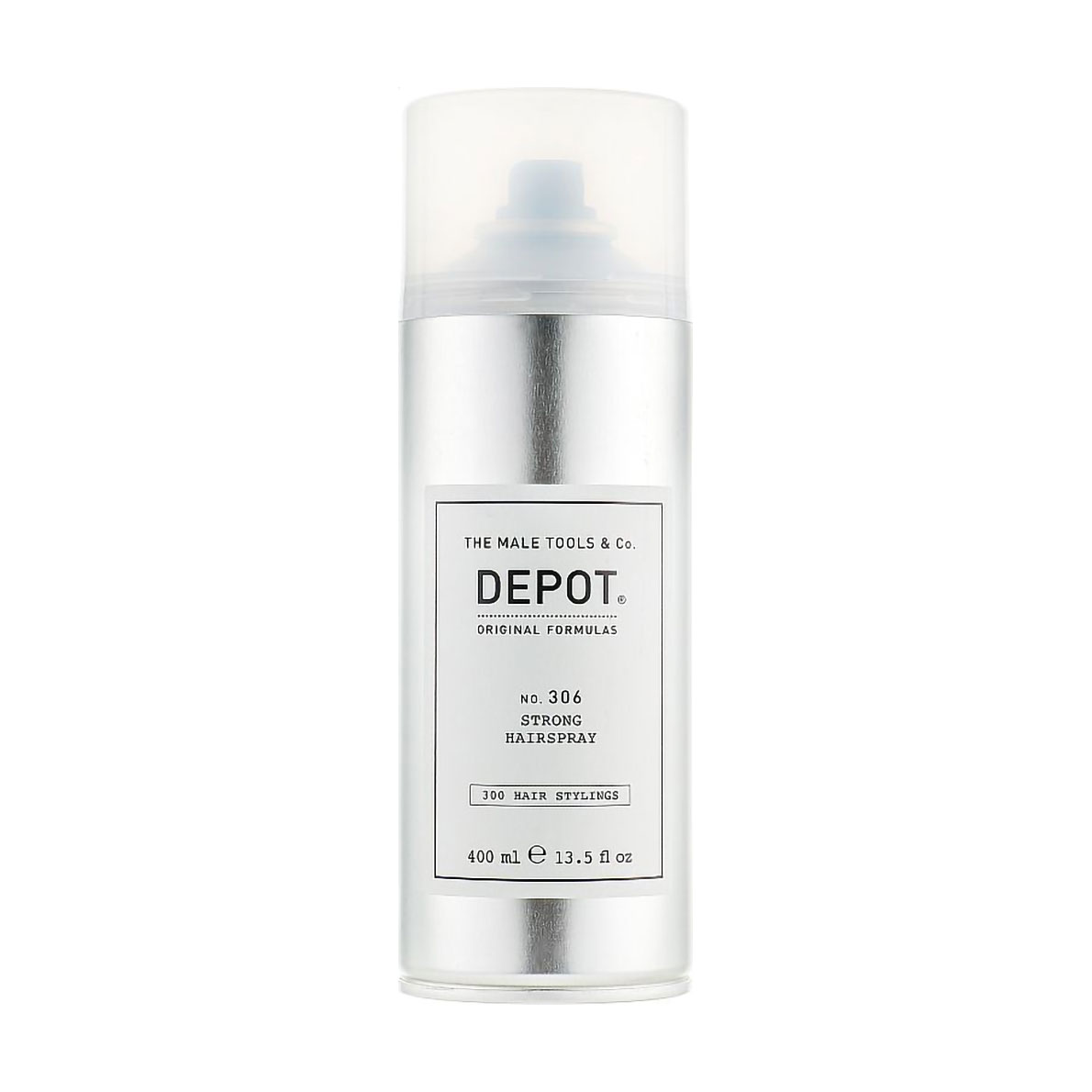 Чоловічий лак для укладання волосся Depot 306 Strong Hairspray сильної фіксації, 400 мл