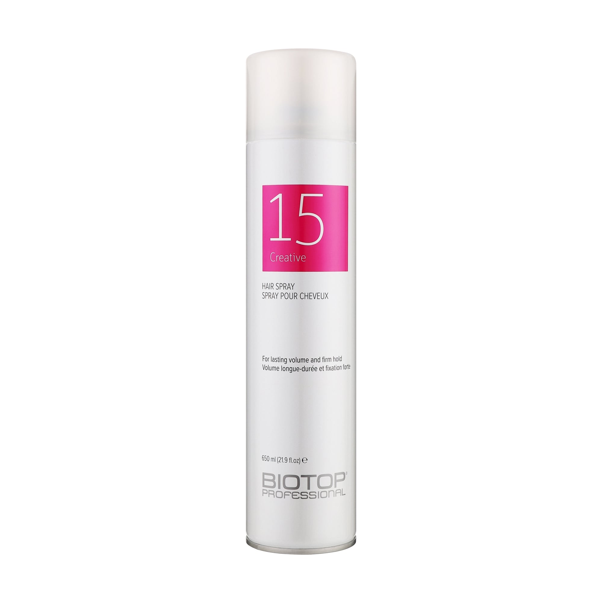 Лак для укладання волосся Biotop Professional 15 Creative Hair Spray, 650 мл